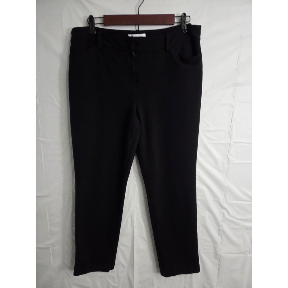 Liz Claiborne Career Pants Womens Size 12 Black Audra Classic Fit